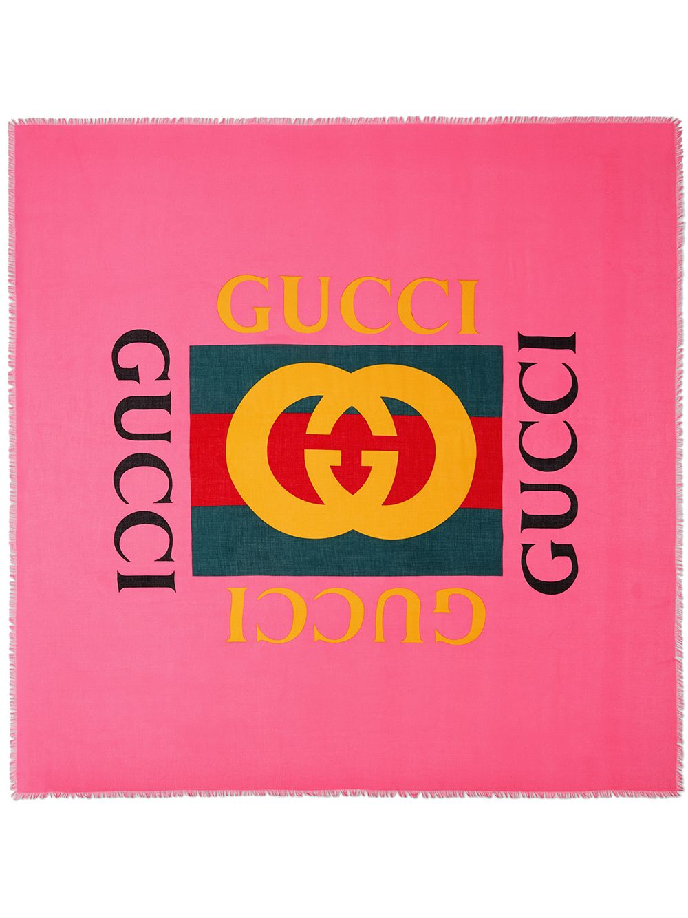 Gucci шаль с принтом логотипа от Gucci