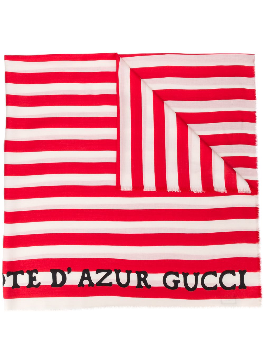 Gucci платок в полоску c логотипом от Gucci