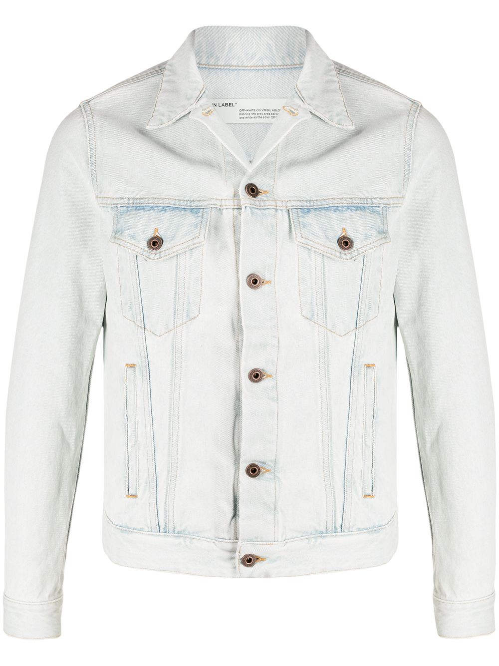 Off-White джинсовая куртка 3D Pencil узкого кроя