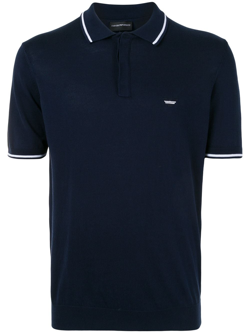 Emporio Armani рубашка-поло с вышитым логотипом от Emporio Armani