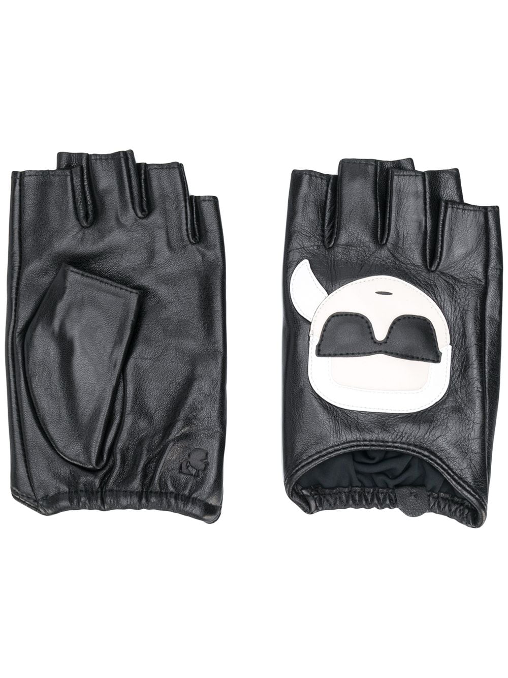 Karl Lagerfeld перчатки-митенки с логотипом от Karl Lagerfeld