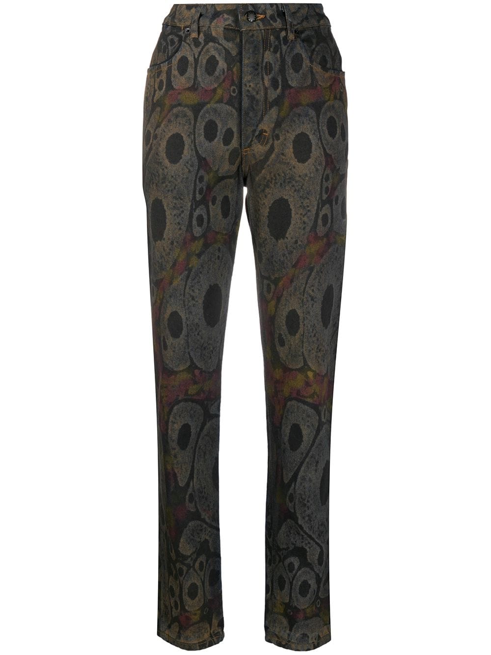 Eckhaus Latta прямые брюки с абстрактным принтом от Eckhaus Latta