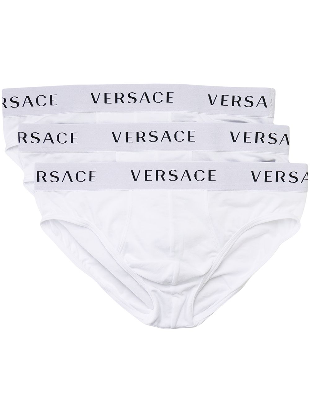 Versace комплект из трех пар трусов-брифов с логотипом от Versace